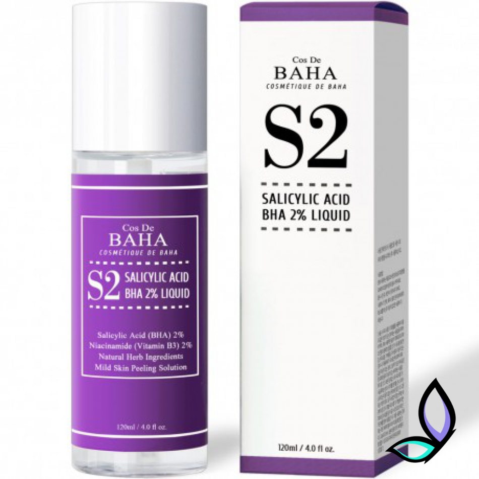 Тонік для лікування акне і звуження пор Cos De Baha Salicylic Acid BHA 2% Liquid