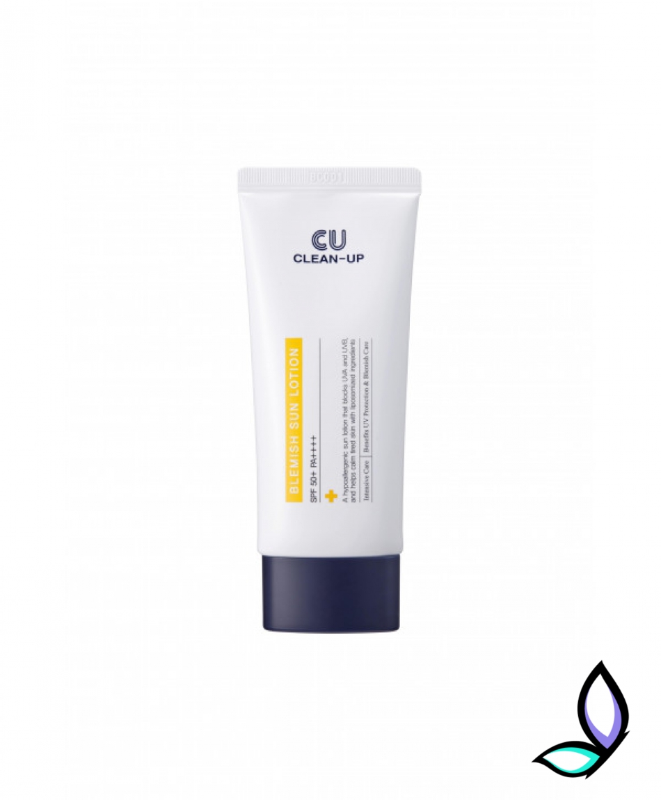 Легкий сонцезахисний лосьйон CU Skin Clean-Up Blemish Sun Lotion SPF50 + PA + + + + 60 мл.