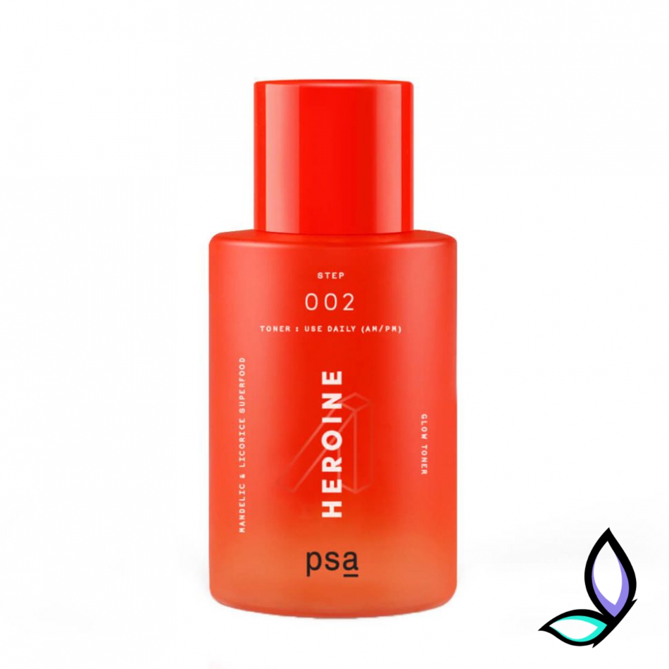 Тонер з мигдалевою кислотою PSA Heroine Mandelic and Licorice Superfood Glow Toner