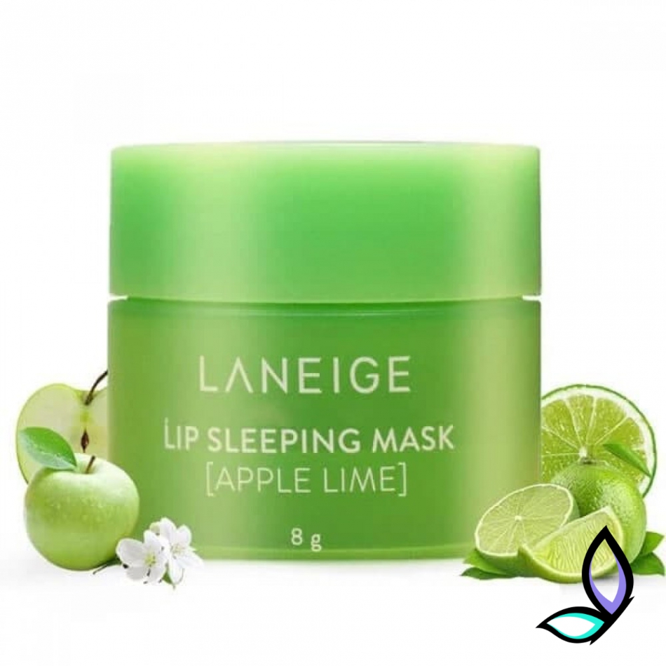 Нічна маска для губ з ароматом яблука і лайма Laneige Lip Sleeping Mask Apple Lime 8g.