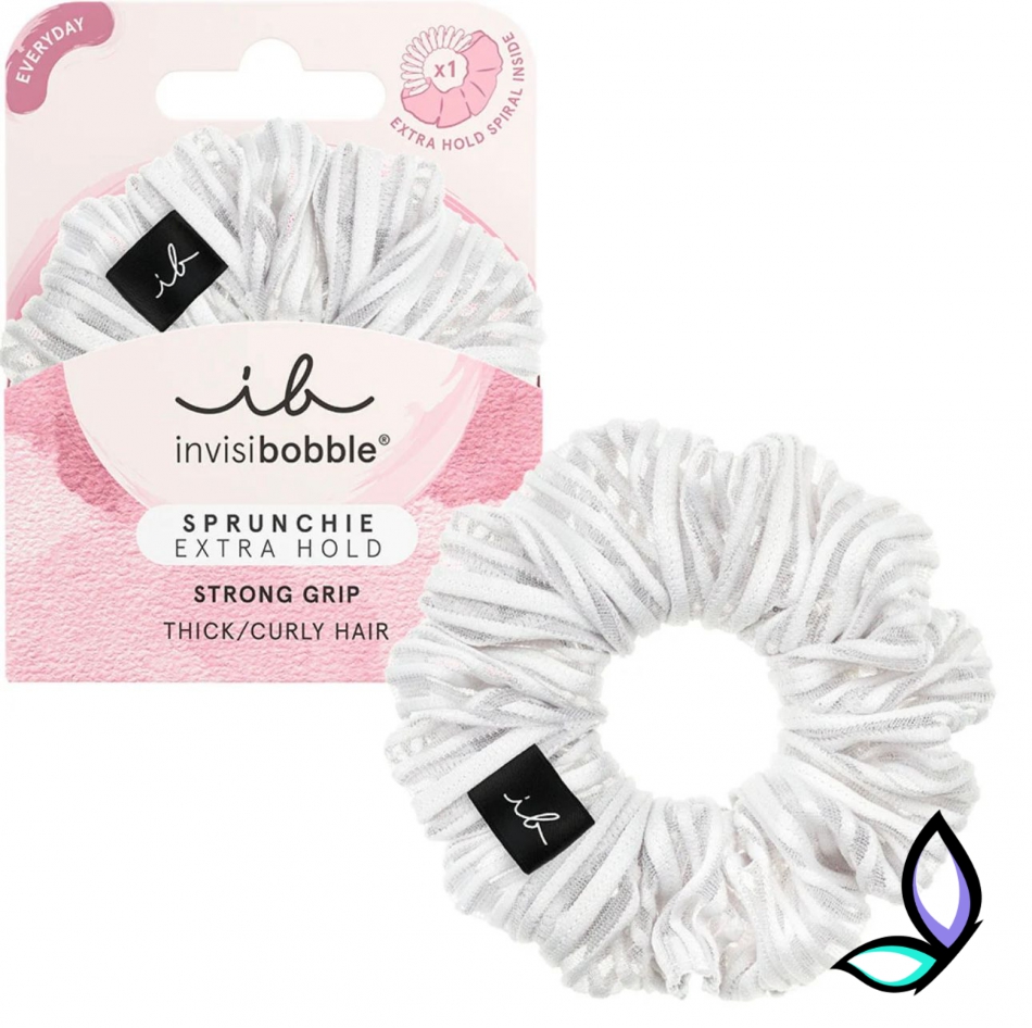 Резинка-браслет для волосся Invisibobble SPRUNCHIE EXTRA HOLD Pure White
