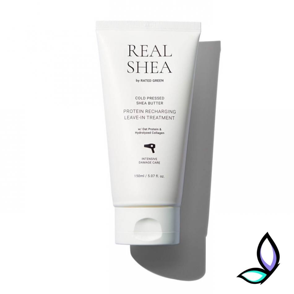Відновлюючий термозахисний крем для волосся Rated Green Real Shea Leave-In Treatment 150 мл.