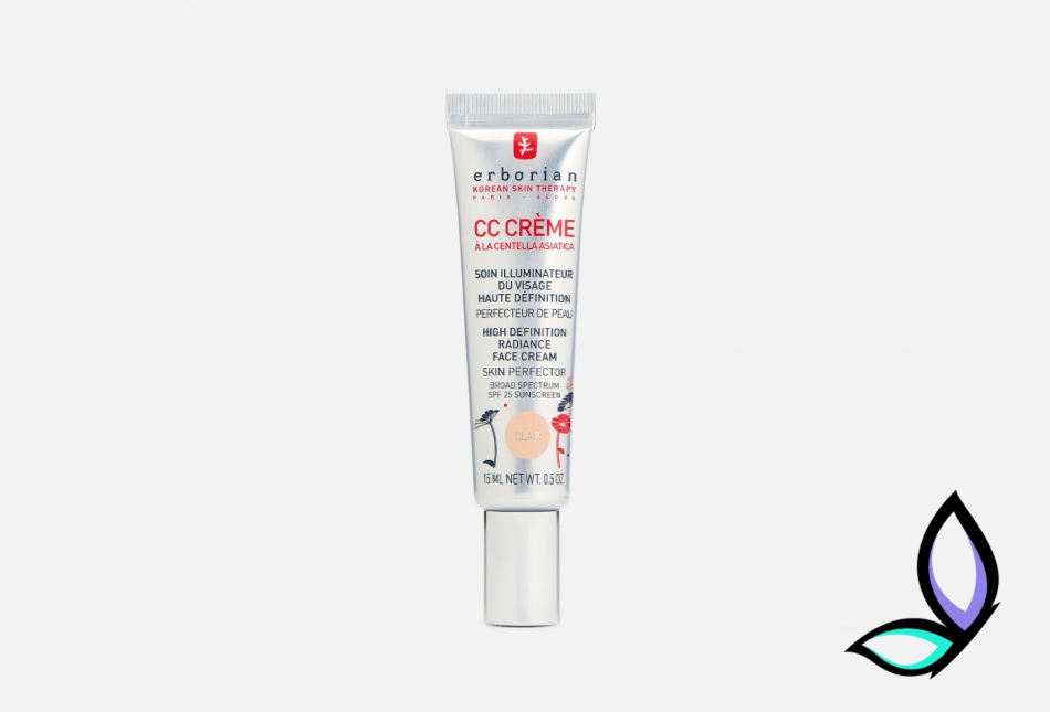 Тонуючий CC Крем для обличчя з центеллою азіатською Erborian CC Cream High Definition Radiance Face Cream Skin Perfector 15 мл.