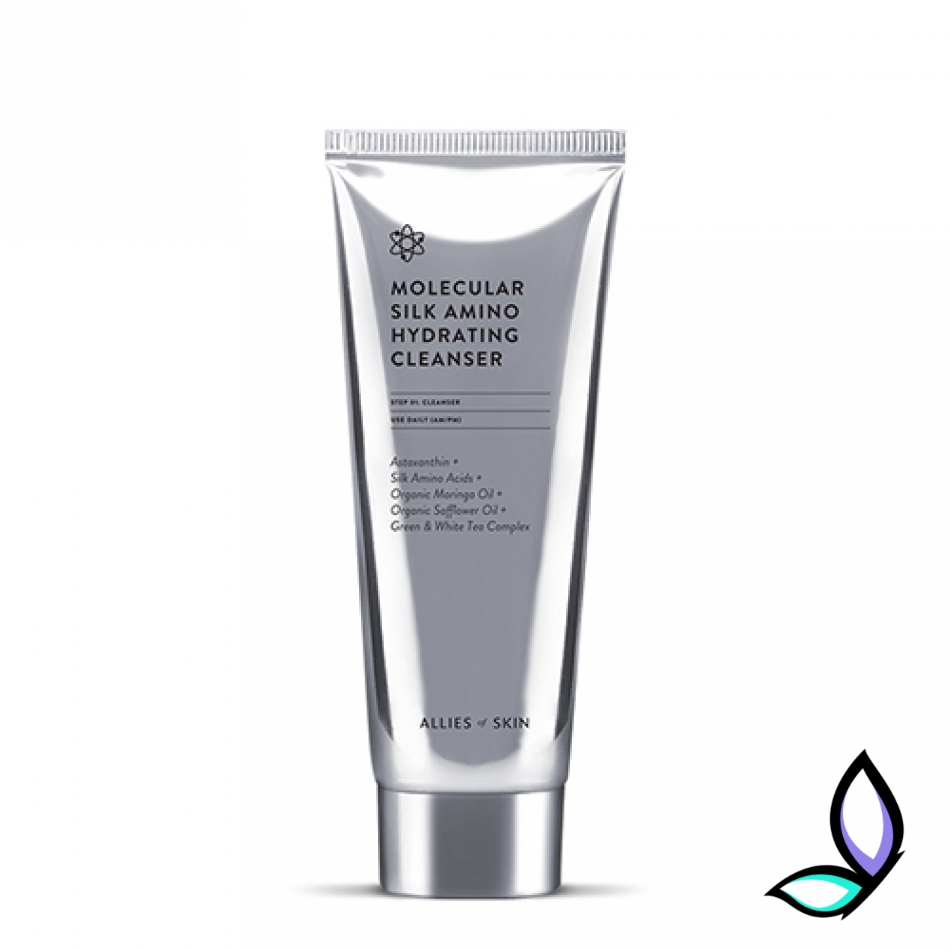 Очищуючий засіб для обличчя Allies Of Skin Molecular Silk Amino Hydrating Cleanser 100 мл.