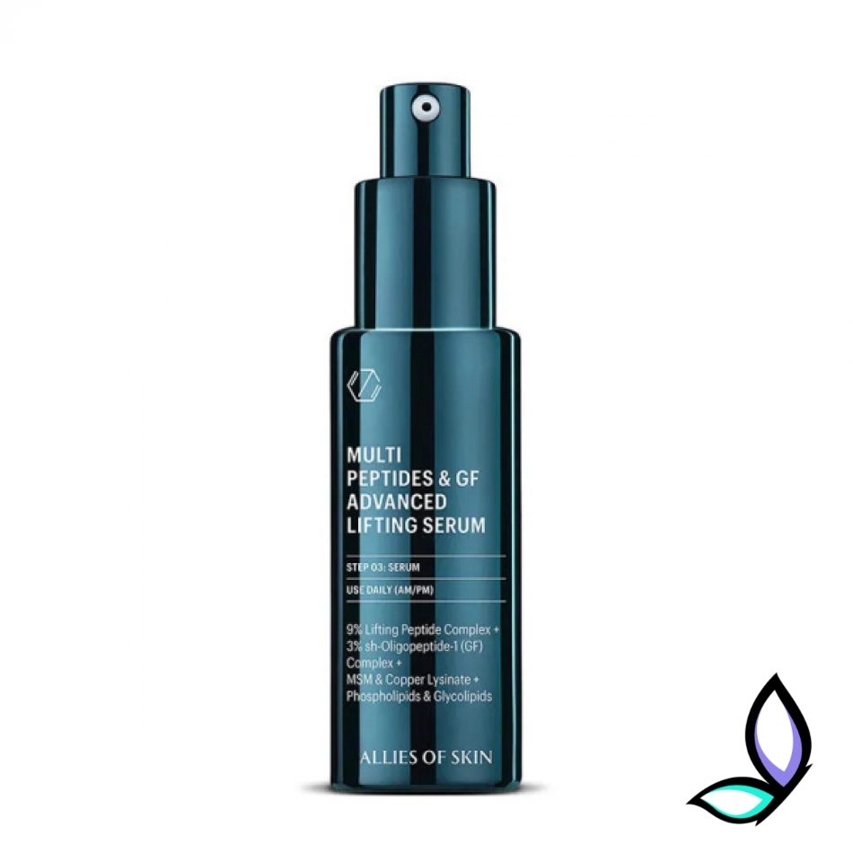 Мультипептидна сироватка з ефектом ліфтингу Allies Of Skin Multi Peptides & GF Advanced Lifting Serum