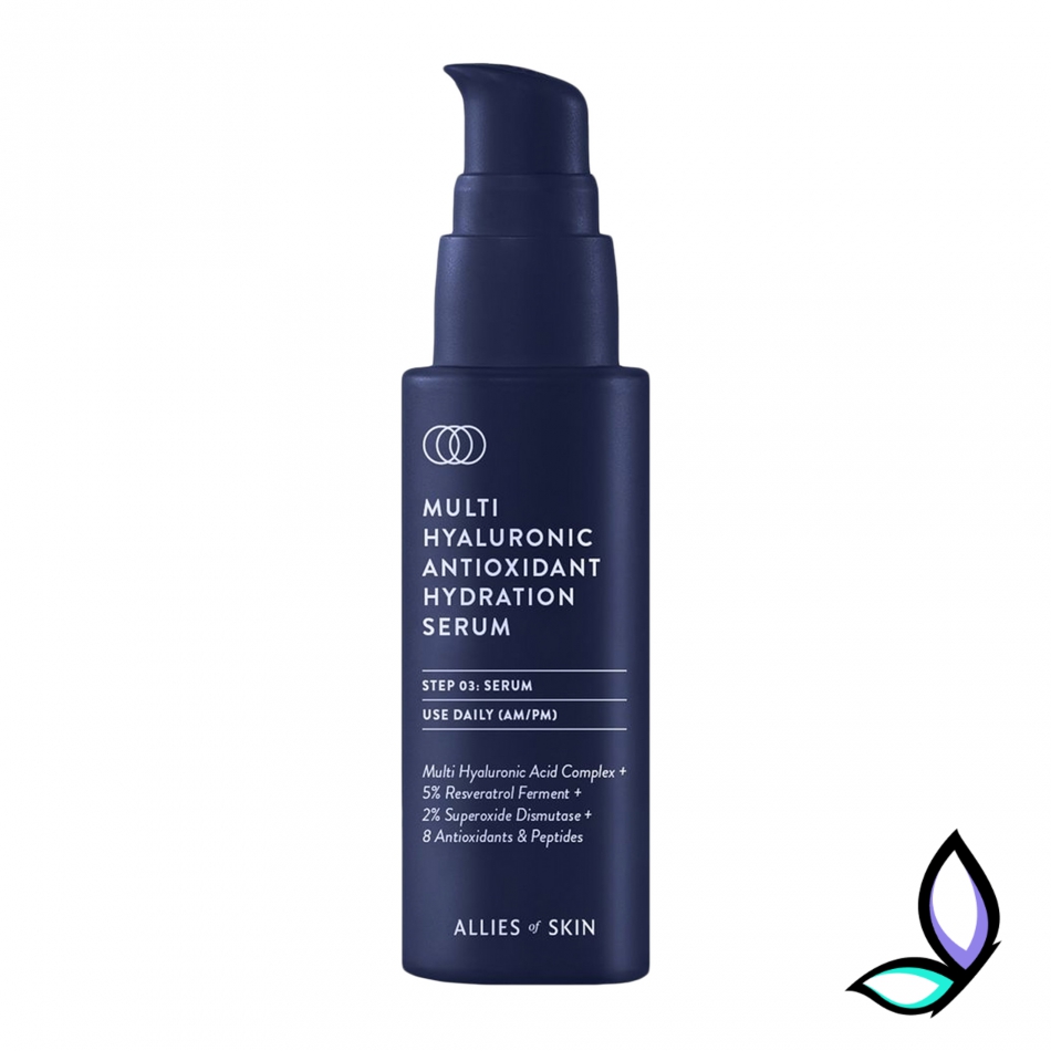 Антиоксидантна зволожуюча сироватка Allies Of Skin Multi Hyaluronic Antioxidant Hydration Serum