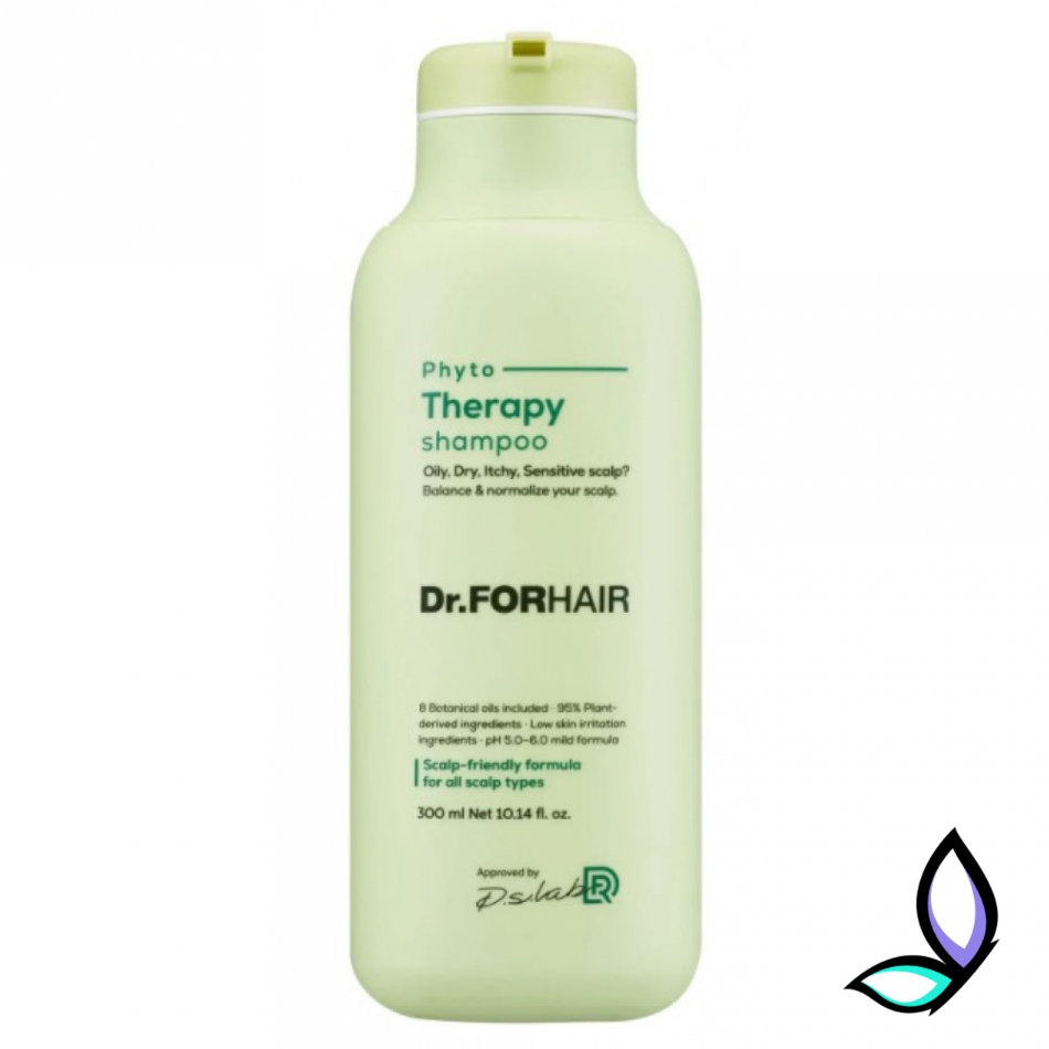 Фітотерапевтичний шампунь для чутливої шкіри голови Dr.FORHAIR Phyto Therapy Shampoo 300 мл.