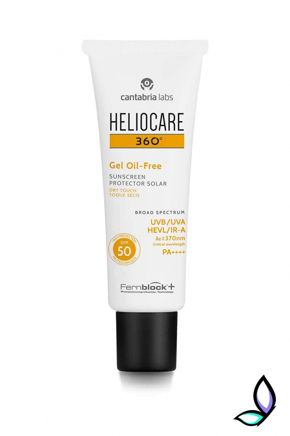 Сонцезахисний гель на водній основі з SPF 50+ для нормальної та жирної шкіри Cantabria Labs Heliocare 360 Gel Oil-Free Dry Touch SPF50 Sunscreen 50мл.