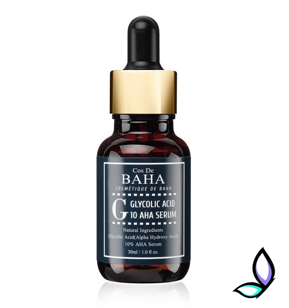Сироватка-пілінг із гліколевою кислотою Cos De Baha Clycolic Acid 10 AHA Serum