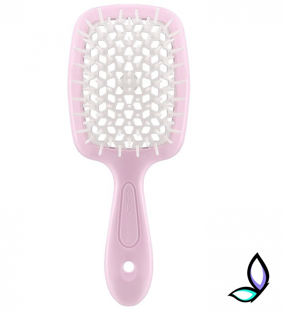 Щітка для волосся міні Janeke Superbrush Small The Original Pink and White