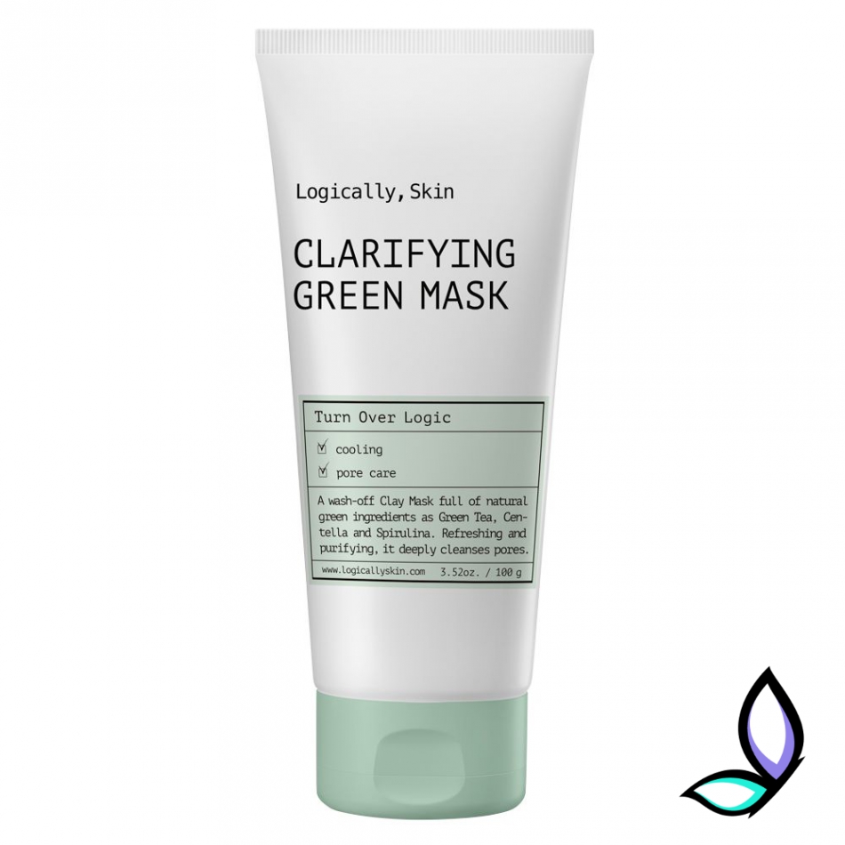 Очищувальна маска з глиною та спіруліною Logically Skin Clarifying Green Mask