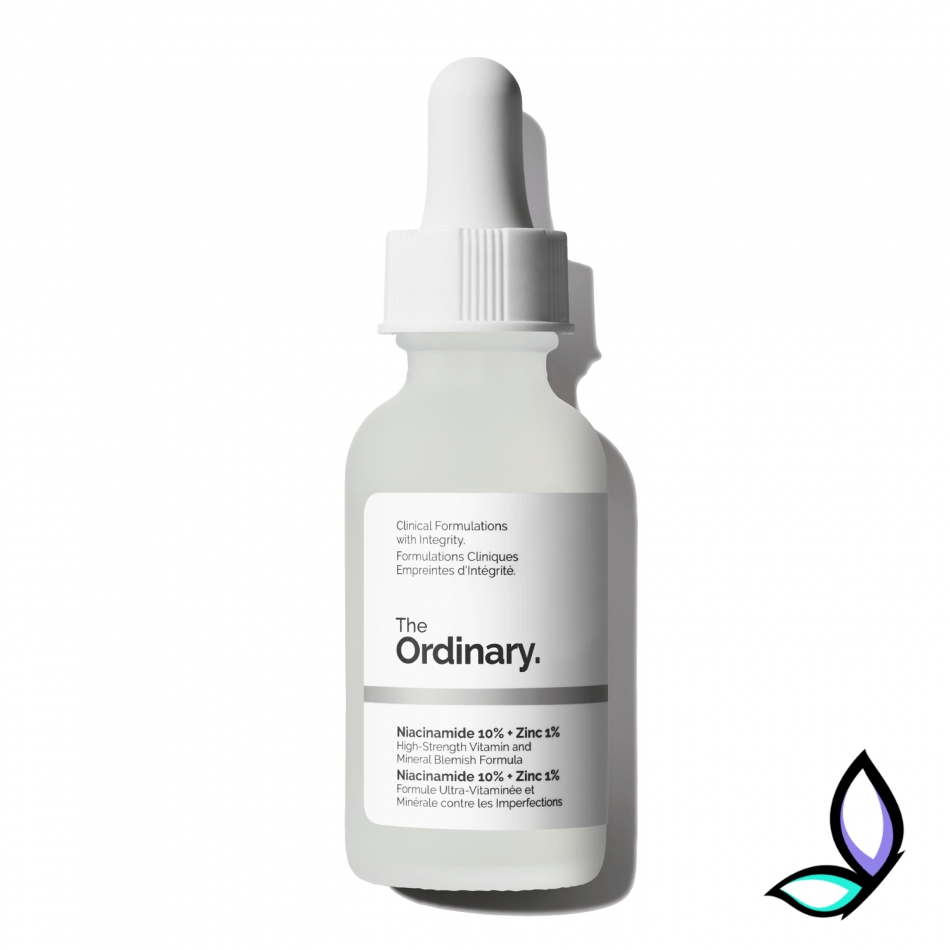 Сироватка з вітаміном В3 та цинком The Ordinary Niacinamide 10% + Zinc 1% 15 мл.