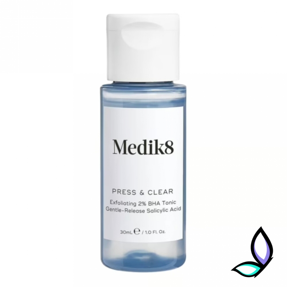 Відлущувальний ВНА-тонік з 2% інкапсульованою саліциловою кислотою Medik8 Press Clear 30 мл.