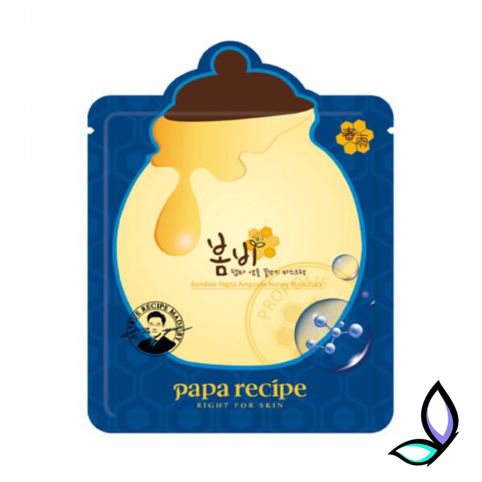 Зволожувальна тканинна маска з пептидами та екстрактом меду Papa Recipe Bombee Pepta Ampoule Honey Mask