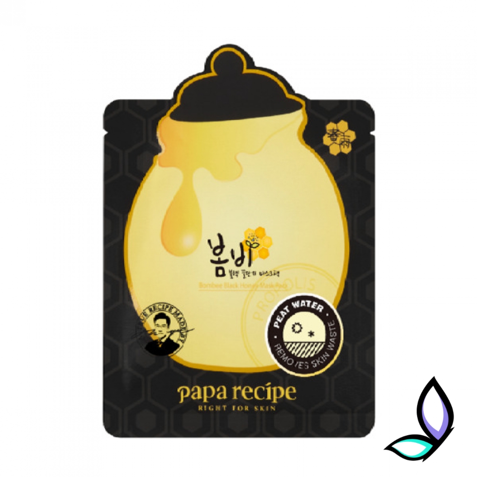 Очищувальна тканинна маска з екстрактом меду Papa Recipe Bombee Black Honey Mask