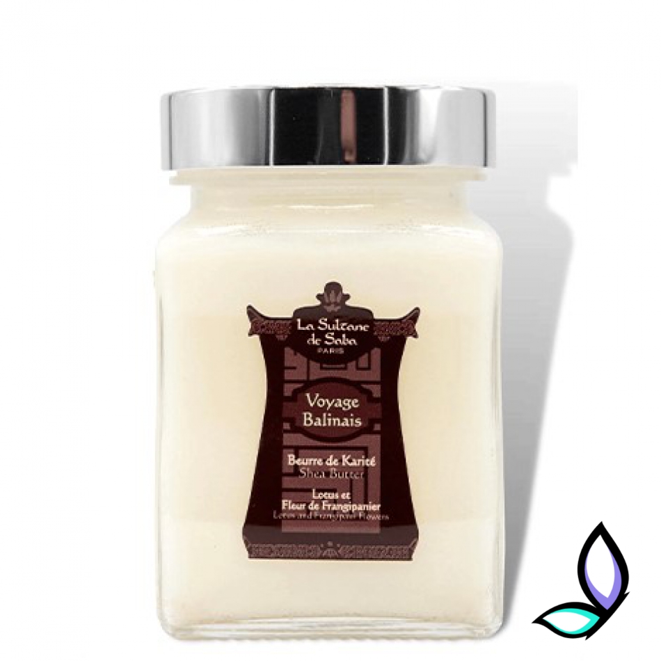 Олія каріте з ароматом лотосу і франжипані La Sultane De Saba Shea Butter Lotus and Frangipani Flowers