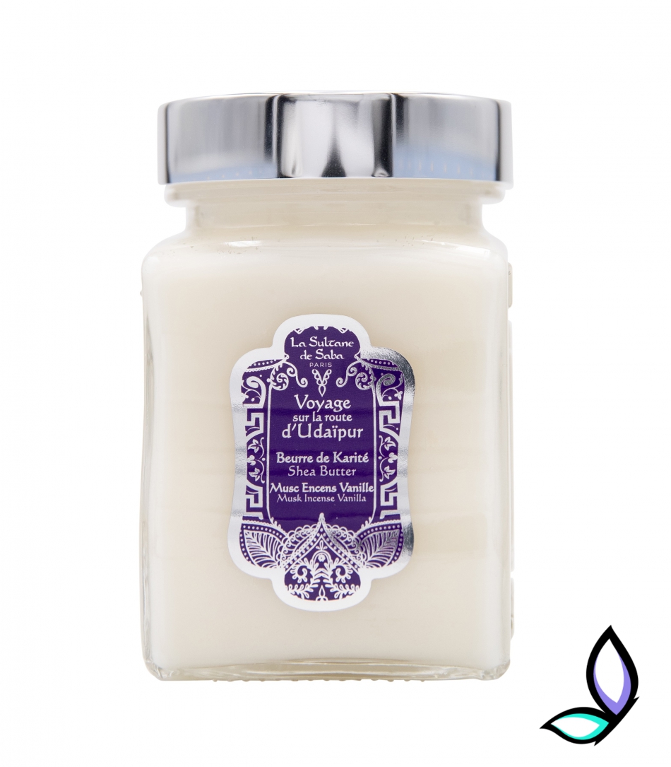 Олія каріте з ароматом мускусу, ладану та ванілі La Sultane De Saba Shea Butter Musk Incense Vanilla