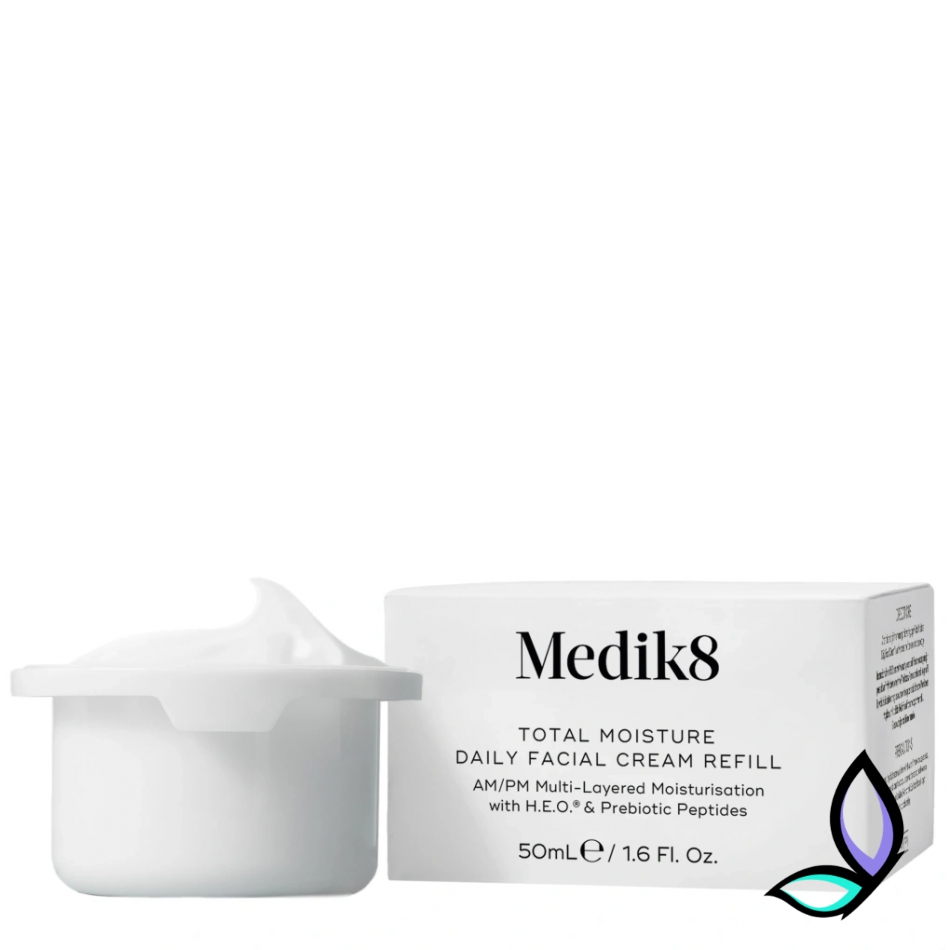 Зволожувальний та відновлювальний крем Medik8 Total Moisture Daily Facial Cream (змінний блок)