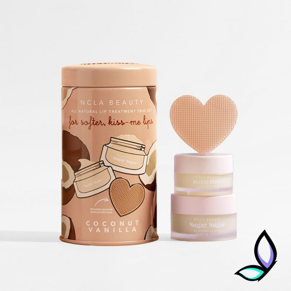 Подарунковий набір для догляду за губами «Кокос-Ваніль» NCLA Beauty Coconut Vanilla Lip Care Set