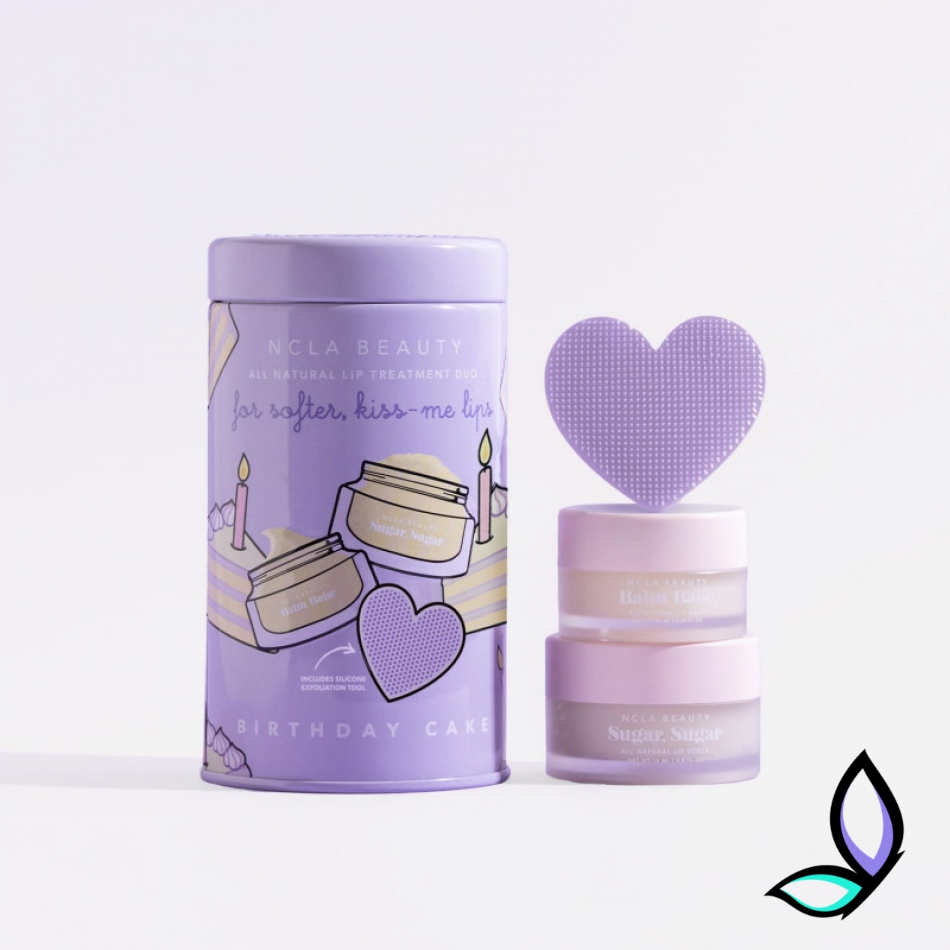 Подарунковий набір для догляду за губами «Святковий торт» NCLA Beauty Birthday Cake Lip Care Set