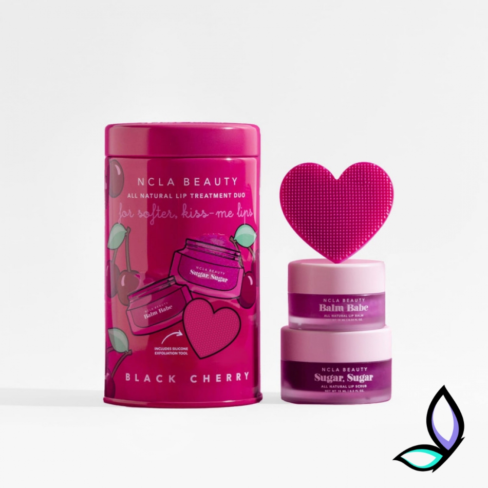 Подарунковий набір для догляду за губами «Вишня» NCLA Beauty Black Cherry Lip Care Set