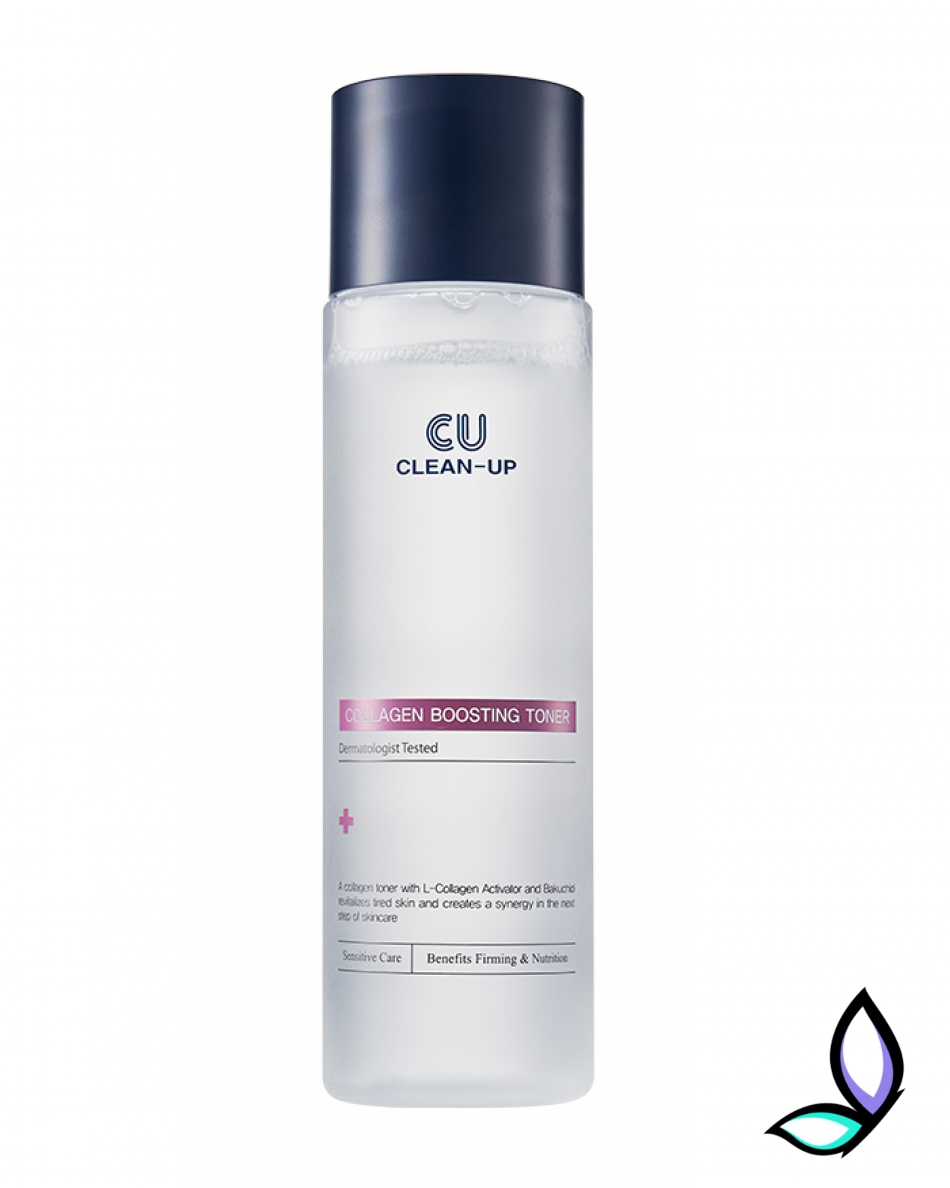 Тонер для покращення пружності CU Skin Clean-Up Collagen Boosting Toner