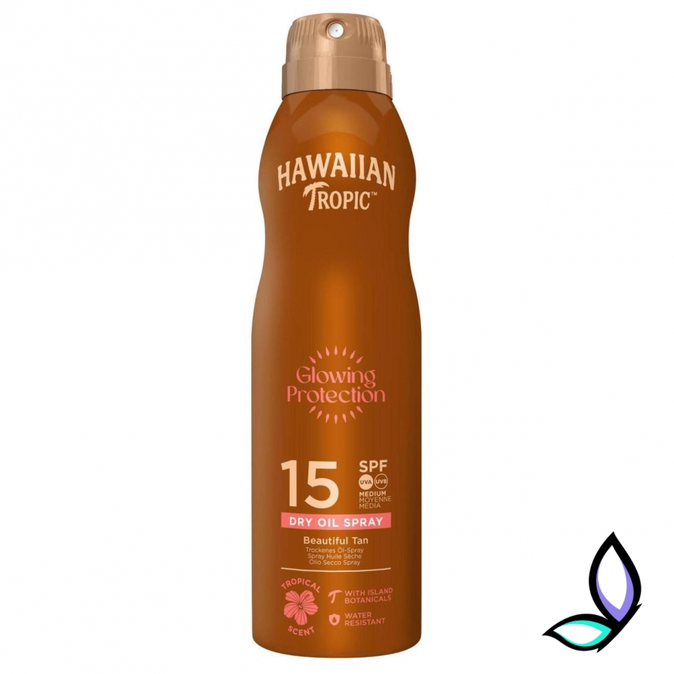 Захисний спрей для засмаги Hawaiian Tropic Glowing Protection Dry Oil Spray SPF 15