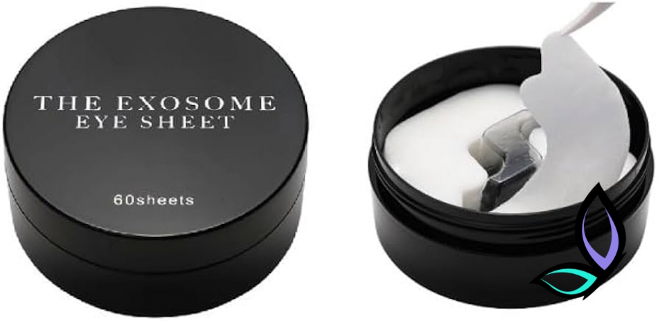 Зволожуючі антивікові патчі для сухої шкіри Kor Japan The Exosome Eye Sheet Black | 2