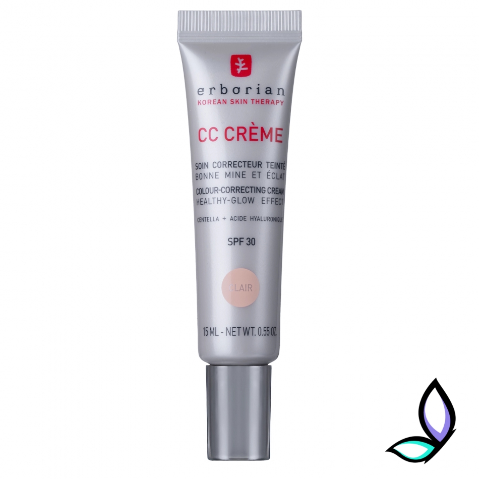 CC Крем "Контроль кольору" з центеллою азіатською Erborian CC Cream Colour-Correcting Cream SPF 30 (Clair) 15 мл