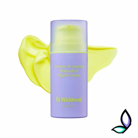 Нічний крем з ретинолом та бакучіолом By Wishtrend Vitamin A-mazing Bakuchiol Night Cream - Фото