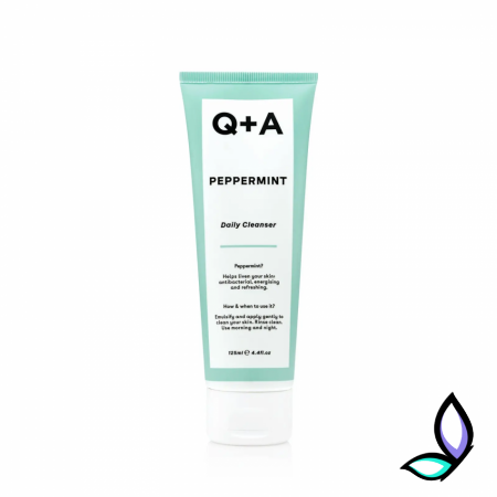 Очищувальний гель для обличчя з мятою Q+A Peppermint Daily Cleanser