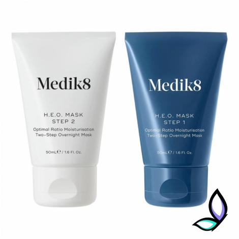 2-етапна нічна маска для глибокого відновлення шкіри Medik8 H.E.O. Mask - Фото