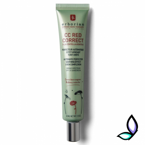 СС-крем для корекції почервоніння Erborian CC Cream Red Correct 45 мл. - Фото