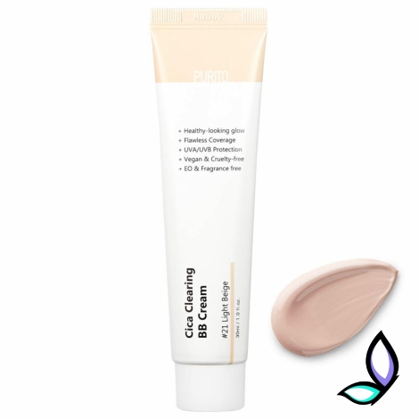 BB-крем з центелою PURITO Cica Clearing BB Cream #21 Light Beige - Фото