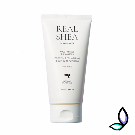 Відновлюючий термозахисний крем для волосся Rated Green Real Shea  Leave-In Treatment 50 мл.