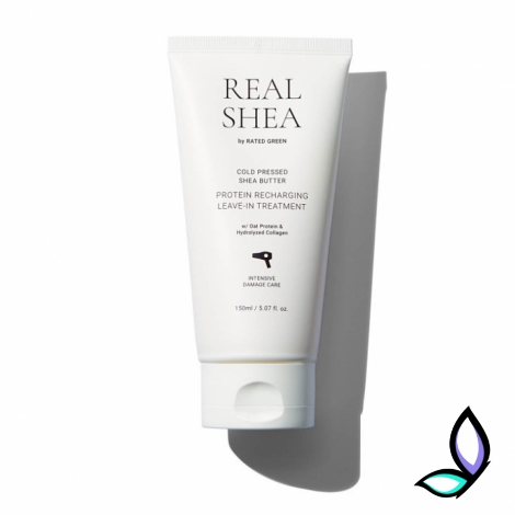 Відновлюючий термозахисний крем для волосся Rated Green Real Shea Leave-In Treatment 150 мл. - Фото