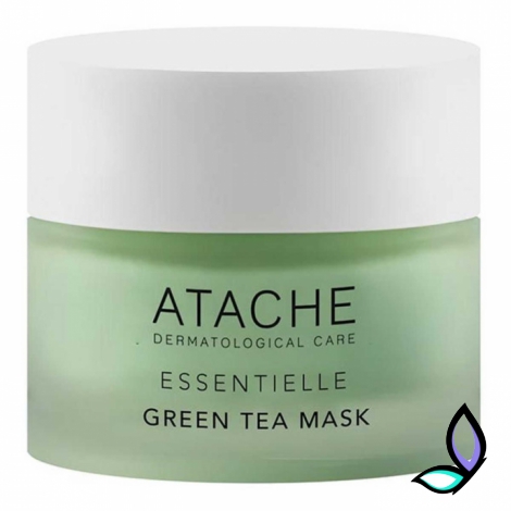 Відновлювальна заспокійлива маска з зеленим чаєм Atache Essentielle Reaffirming Mask Green Tea 50 мл. - Фото
