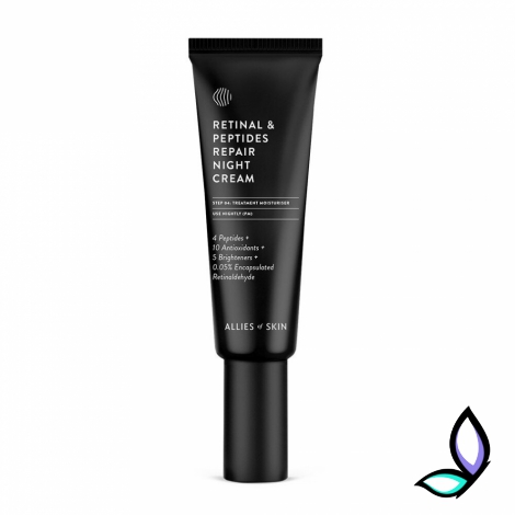 Нічний крем для обличчя з ретинолом та пептидами Allies Of Skin Retinal &amp; Peptides Repair Night Cream 50 мл.