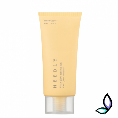 Сонцезахисний крем з ефектом освітлення та сяйва Needly Vita C Glow Tone Up Sun SPF 50+ PA++++ - Фото