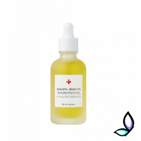 Пілінг-серум з кислотами CU Skin Dr. Solution AHA 30% BHA 0.5% Washable Peel Serum - Фото