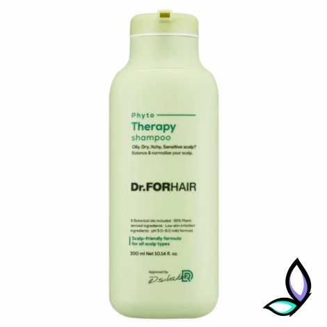 Фітотерапевтичний шампунь для чутливої шкіри голови Dr.FORHAIR Phyto Therapy Shampoo 300 мл.