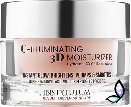 Зволожувальний крем з ефектом сяяння Instytutum C-Illuminating 3D Moisturizer 50 мл. - Фото