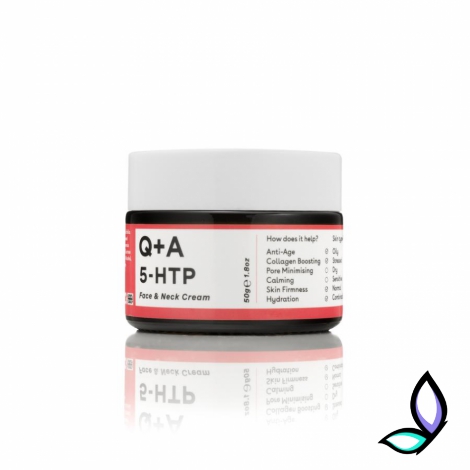 Крем для обличчя та шиї Q+A 5-HTP Face & Neck Cream