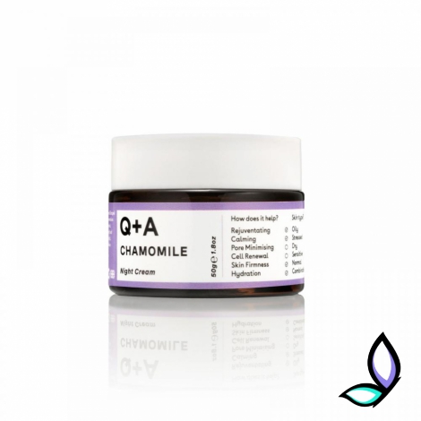 Нічний крем для обличчя Q+A Chamomile Calming Night Cream - Фото