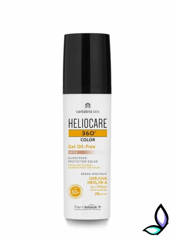 Сонцезахисний гель з тональним  світлим відтінком Cantabria Labs Heliocare 360 Color Gel Oil-Free Sunscreen SPF 50+ Pearl 50 мл.