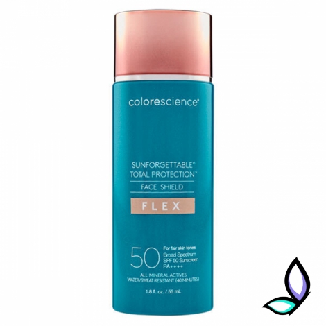 Сонцезахисний крем для обличчя з адаптивними пігментами Colorescience Sunforgettable Total Protection Face Shield Flex SPF 50 Fair - Фото