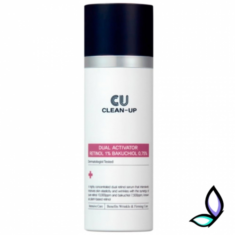 Сироватка з ретинолом 1% та бакучіолом 0,75% CU Skin Clean-Up Dual Activator Retinol 1% Bakuchiol 0.75%