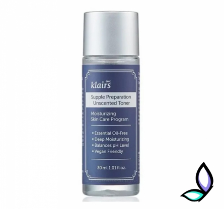 Зволожуючий тонік Dear, Klairs Supple Preparation Unscented Toner 30 мл. - Фото