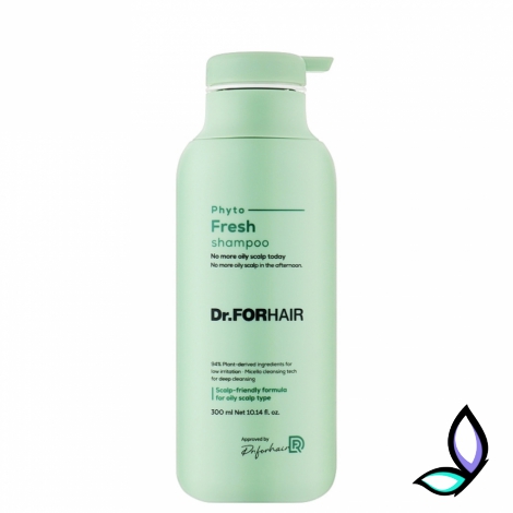 Міцелярний шампунь для жирної шкіри голови Dr.ForHair Phyto Fresh Shampoo  300 мл. - Фото