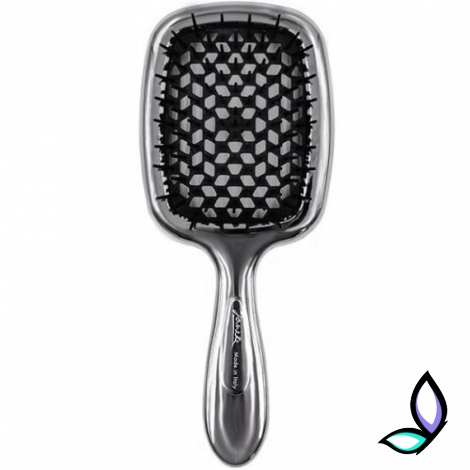 Щітка для волосся Janeke Superbrush The Original Silver Black